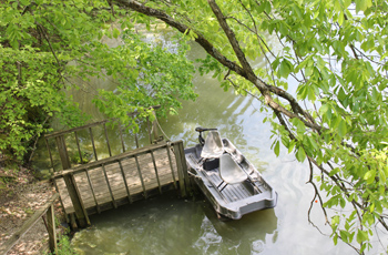 Oak boat and dock